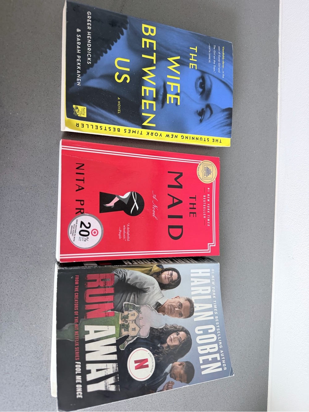 Set of 3 Paperback Novels - thriller/plot twists!